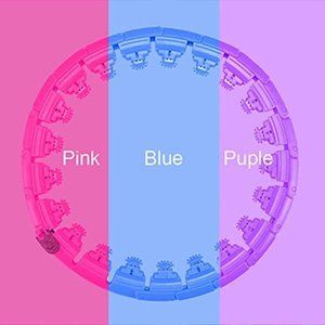 A Game - Weighted Hoola Hoop - Adult, Youth 24 Detachable Knots - Exercise, Fitn